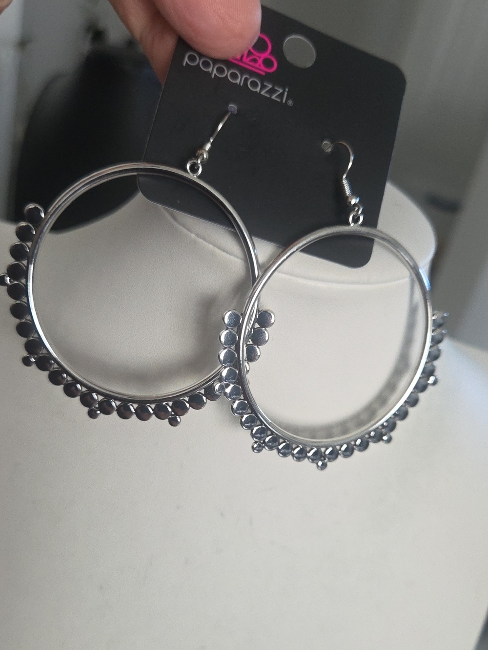 Paparazzi Ultra Untameable Silver Earrings NWT